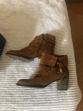 botines marrones talla 38