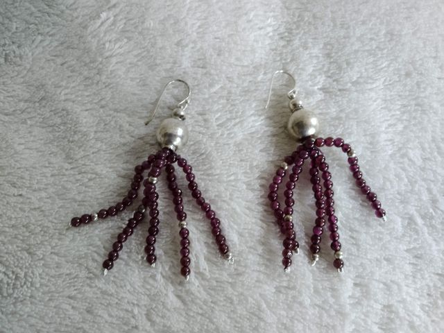 PENDIENTES DE GRANATE