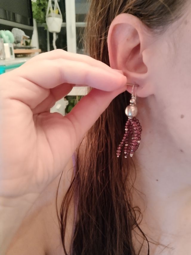 PENDIENTES DE GRANATE