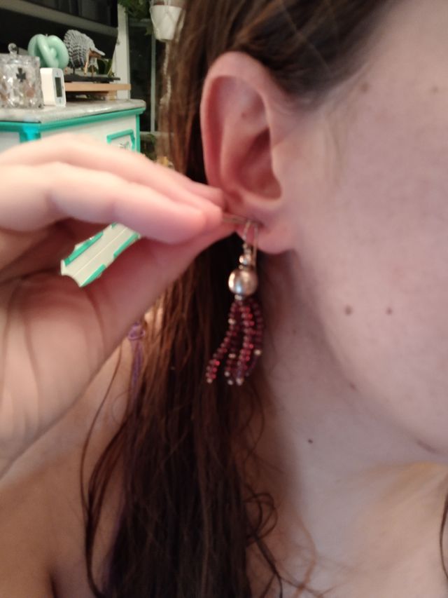 PENDIENTES DE GRANATE