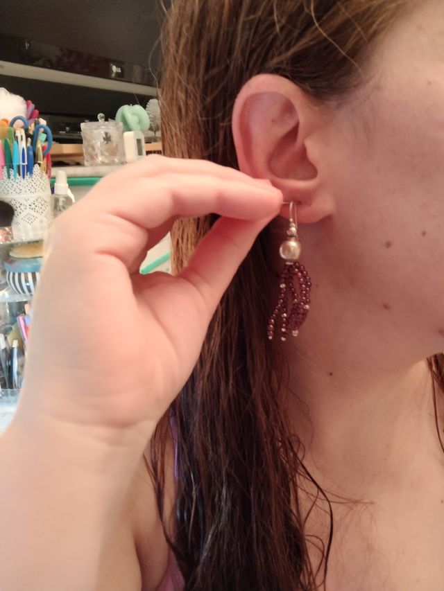 PENDIENTES DE GRANATE