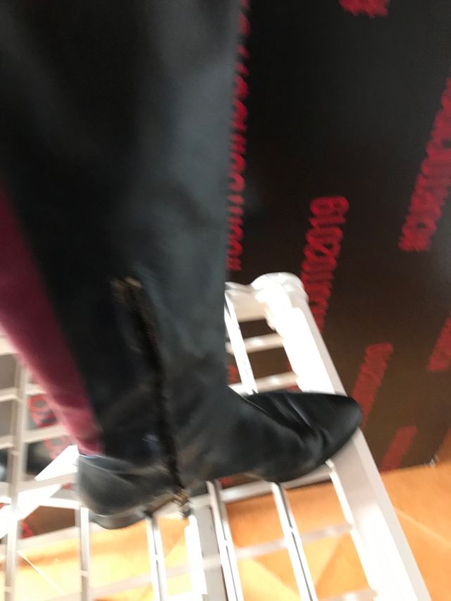 bota mosquetera dos colores