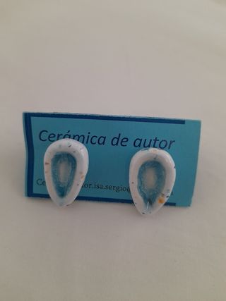 Pendientes de cerámica de autor