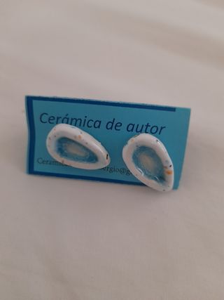 Pendientes de cerámica de autor