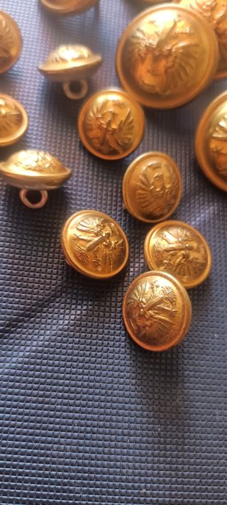 Lote de botones militares