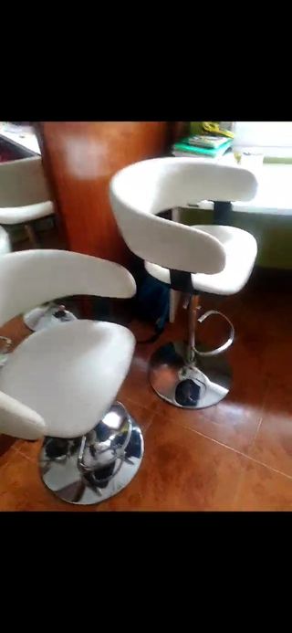 Taburetes alto,bajo giratorio piel