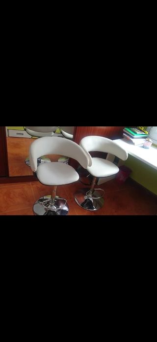 Taburetes alto,bajo giratorio piel