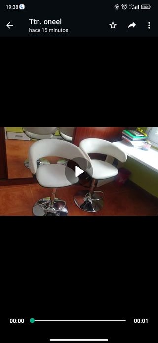 Taburetes alto,bajo giratorio piel