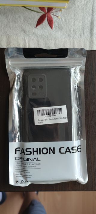 Funda móvil Xiaomi Mi 10 Lite negro