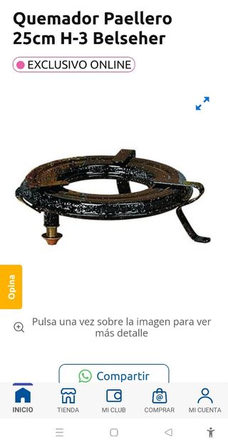 Difusor paellero a gas