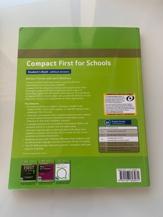 Cambridge COMPACT FIRST B2 for schools (2 books)