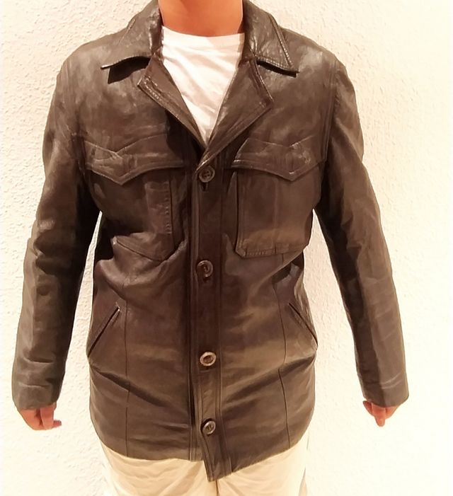 Chaqueta Retro Piel Hombre