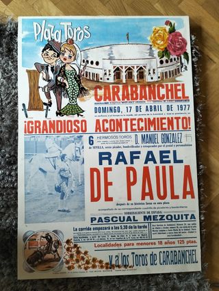 Cartel de Toros Original 1977