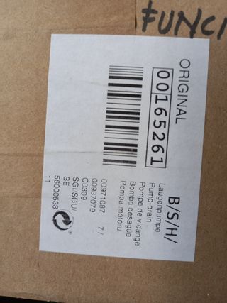 Bomba desagüe lavavajillas