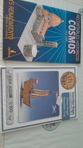Maquetas de papel Florencia y barco