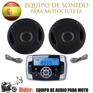 equipo de música para moto barco 