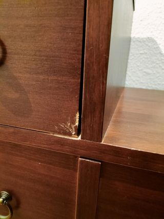 Mueble entrada de madera  tipo escalera