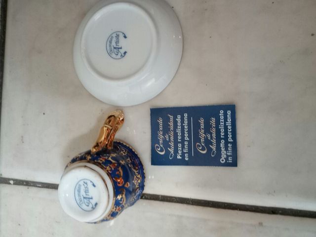 MINI TAZAS DE CAFE DE PORCELANA FINA