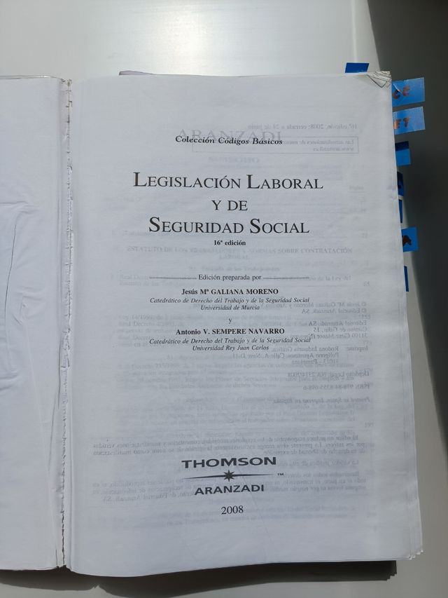 Legislación Laboral y Seg Social