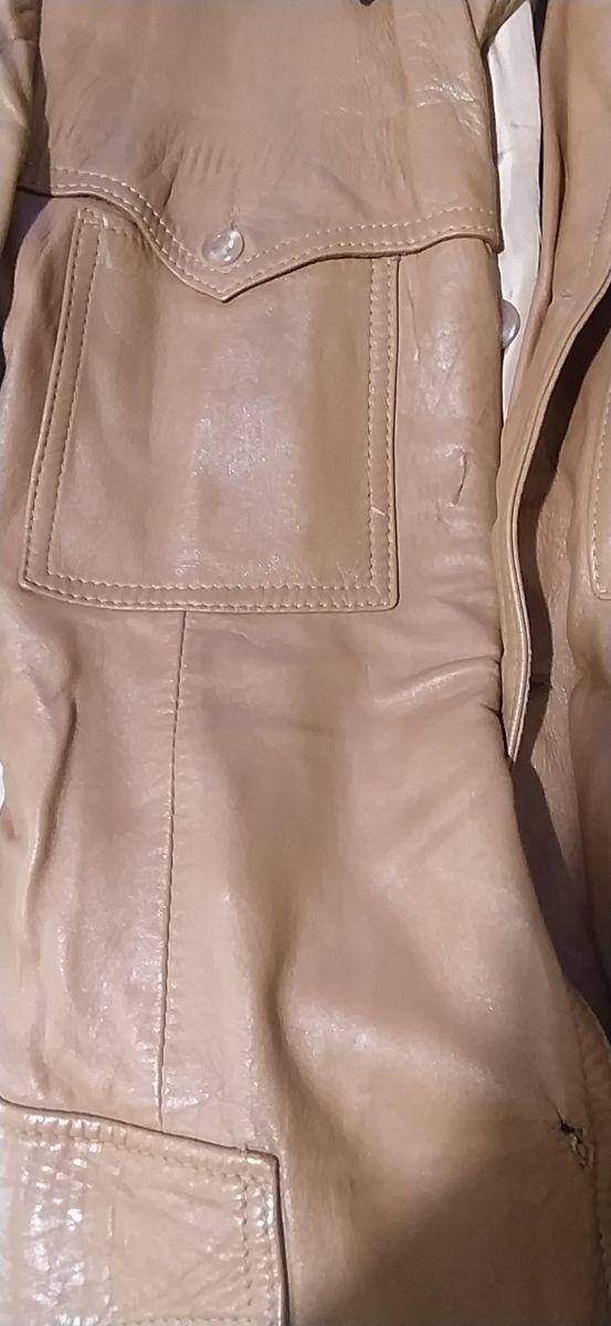 Chaqueta Retro piel clara Talla M