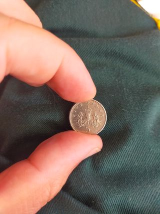 Moneta 5 Pence Elisabetta II