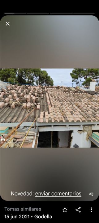 Reparación de goteras y tejados .