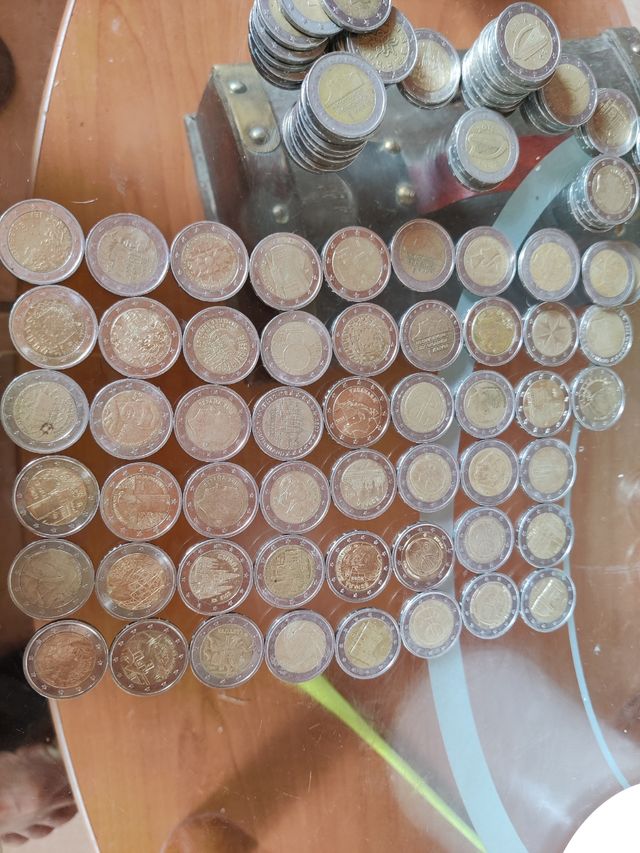 70 monedas de 2 euros distintas muy raras