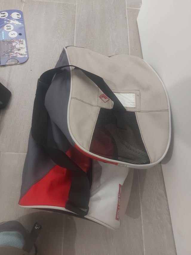 Patines en línea, protecciones y bolsa