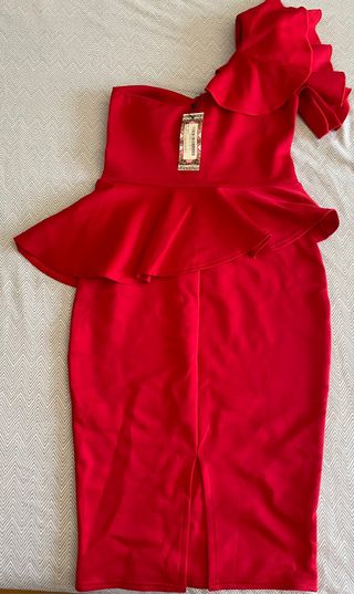 Vestido de fiesta rojo - Talla L/42 - Nuevo