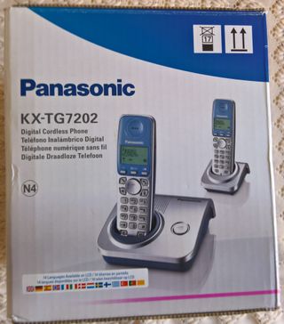 2 TELÉFONOS INALÁMBRICO DIGITAL PANASONIC KX-7202
