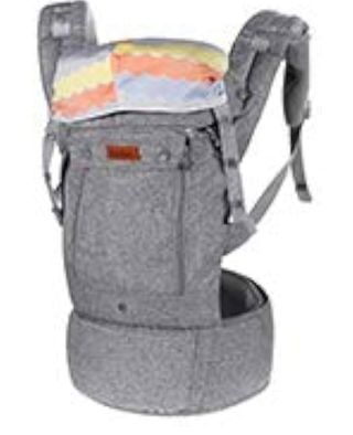 Portabebés Gris Claro Con Estrellas