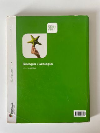 Libro Biología y Geología 1º de Bachillerato
