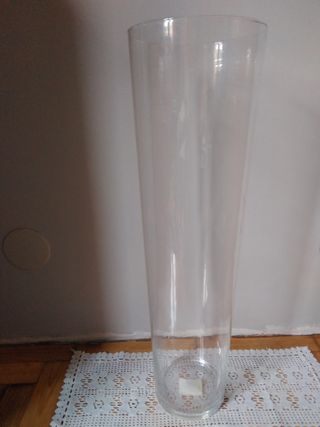 Jarrón de cristal grande