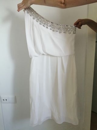 Vestido novia corto Pronovias 