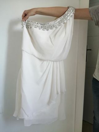 Vestido novia corto Pronovias 