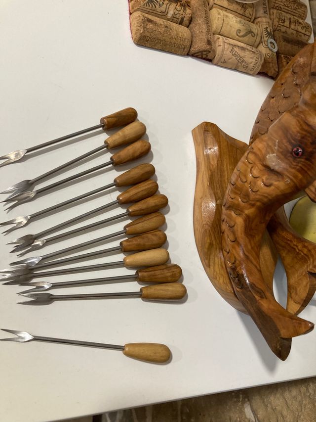 Peces de  madera  12 palillos