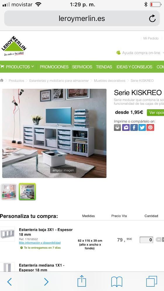 estanteria mueble de almacenaje