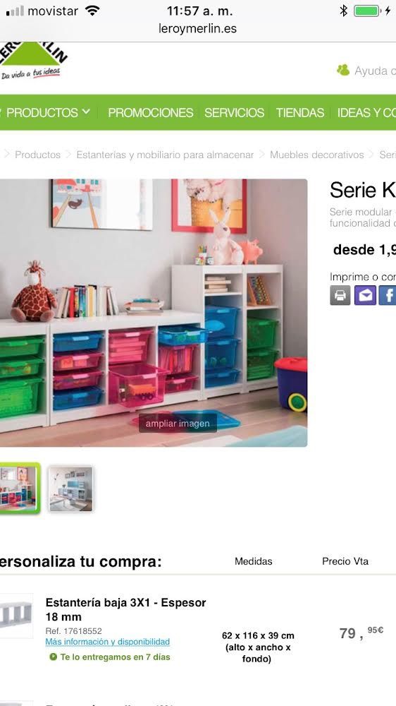 estanteria mueble de almacenaje