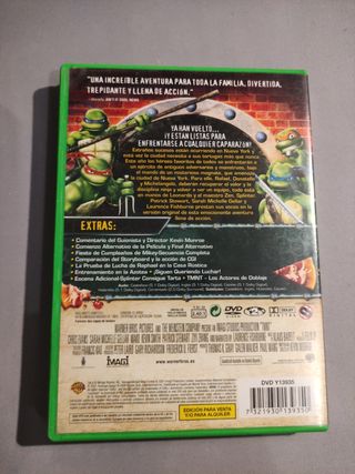 Tortugas ninjas película DVD