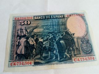 LOTE DE BILLETES DE 50 PTS - 1928