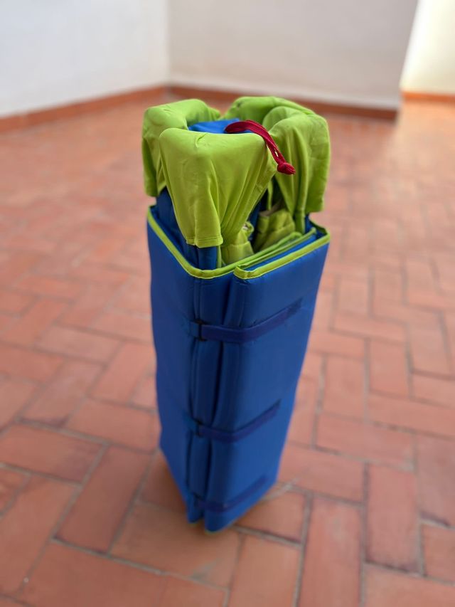 Cuna de viaje AZUL Y VERDE