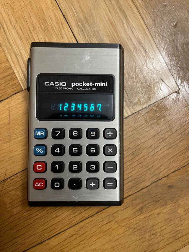 ANTIGUA CALCULADORA CASIO POCKET MINI P-810