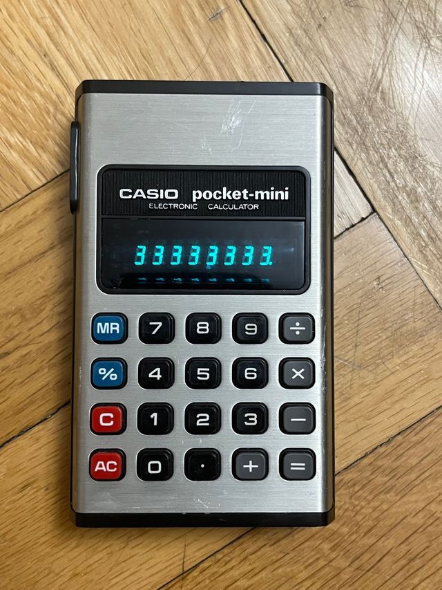 ANTIGUA CALCULADORA CASIO POCKET MINI P-810
