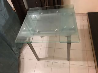 mesa de cristal