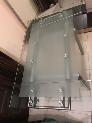 mesa de cristal