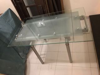 mesa de cristal