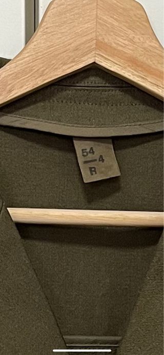 chaqueta de traje militar 