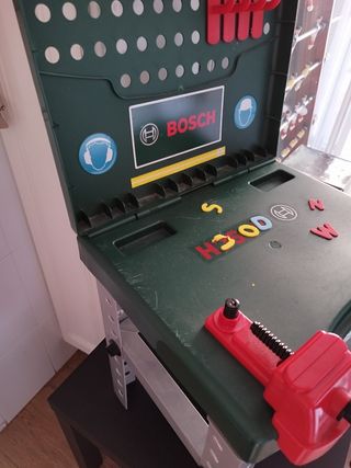 Maletín herramientas niños + banco de trabajo