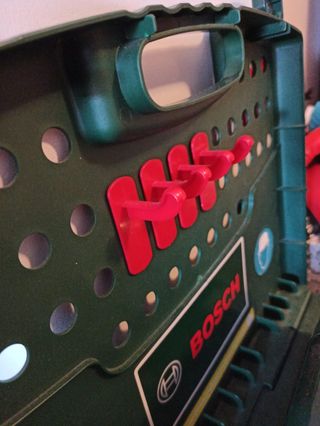 Maletín herramientas niños + banco de trabajo