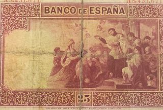 Billete 25 pesetas de 1926
